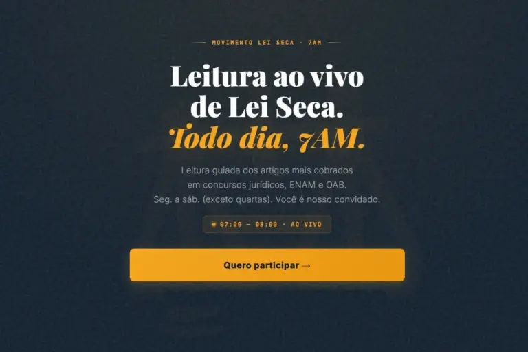 Magistrar tem grupo para estudo diário da Lei Seca; saiba como entrar