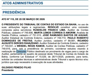 Comissão TCE-BA