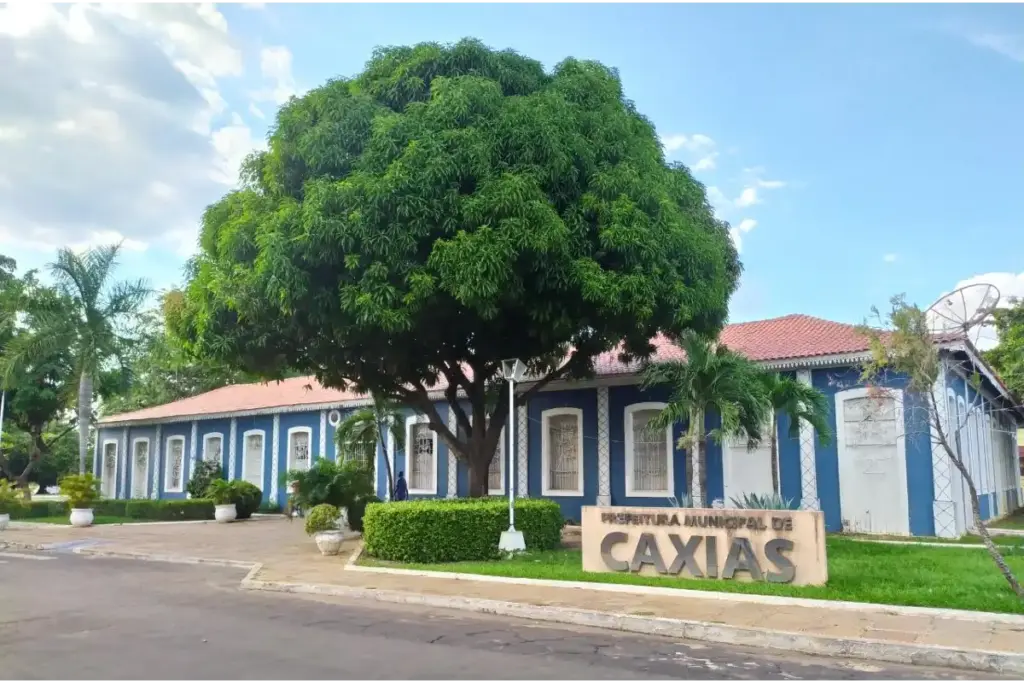 Fachada da Prefeitura de Caxias, no Maranhão