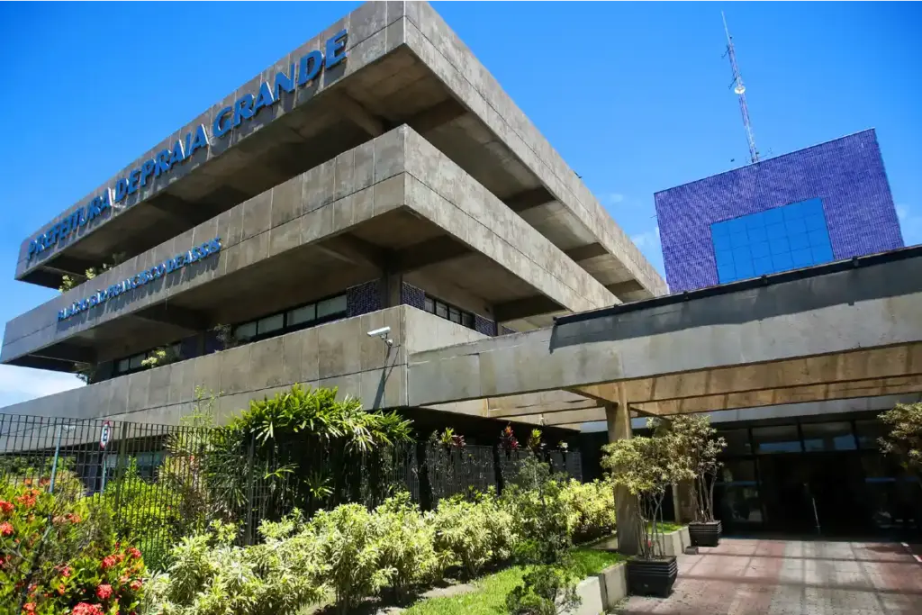 Fachada da Procuradoria Geral do Município de Praia Grande, São Paulo