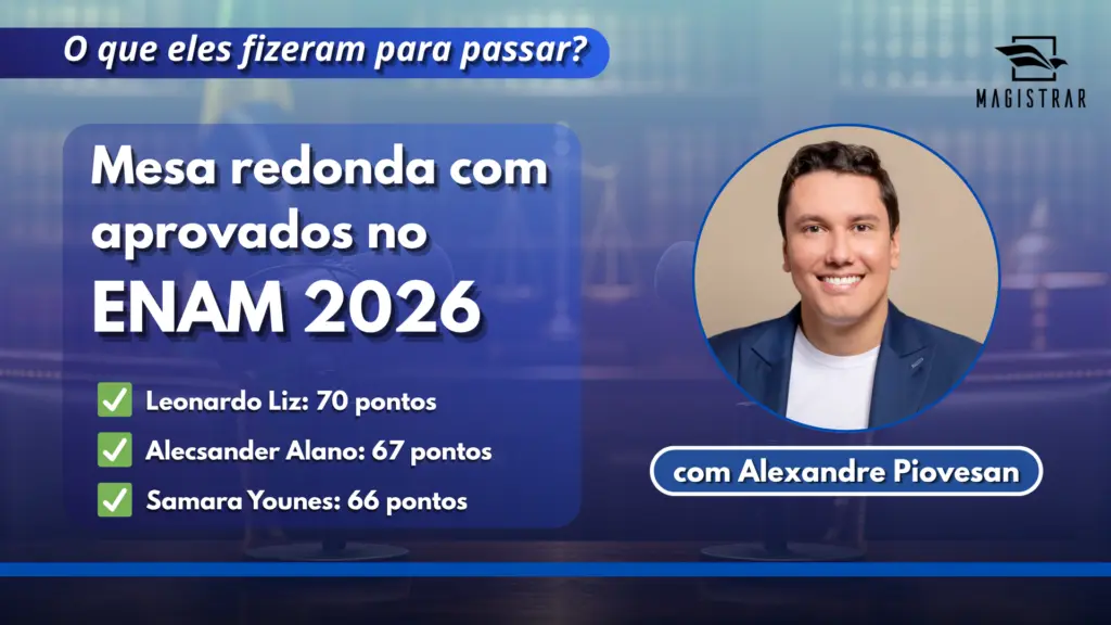 Mesa redonda com aprovados do ENAM 2026.1