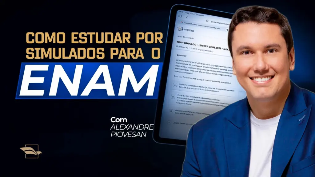Como estudar por simulados para o ENAM: Magistrar promove aula especial nesta quinta (3/9)