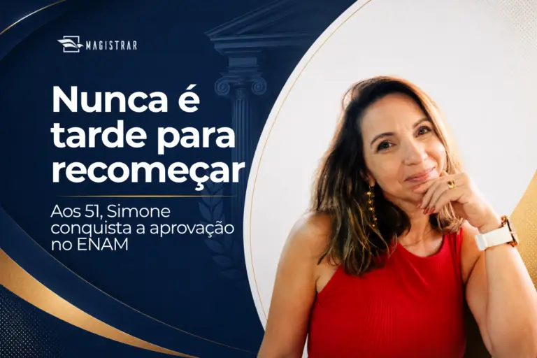 Aos 51 anos, aluna do Magistrar supera trajetória de dificuldades e é aprovada no ENAM 2026.1