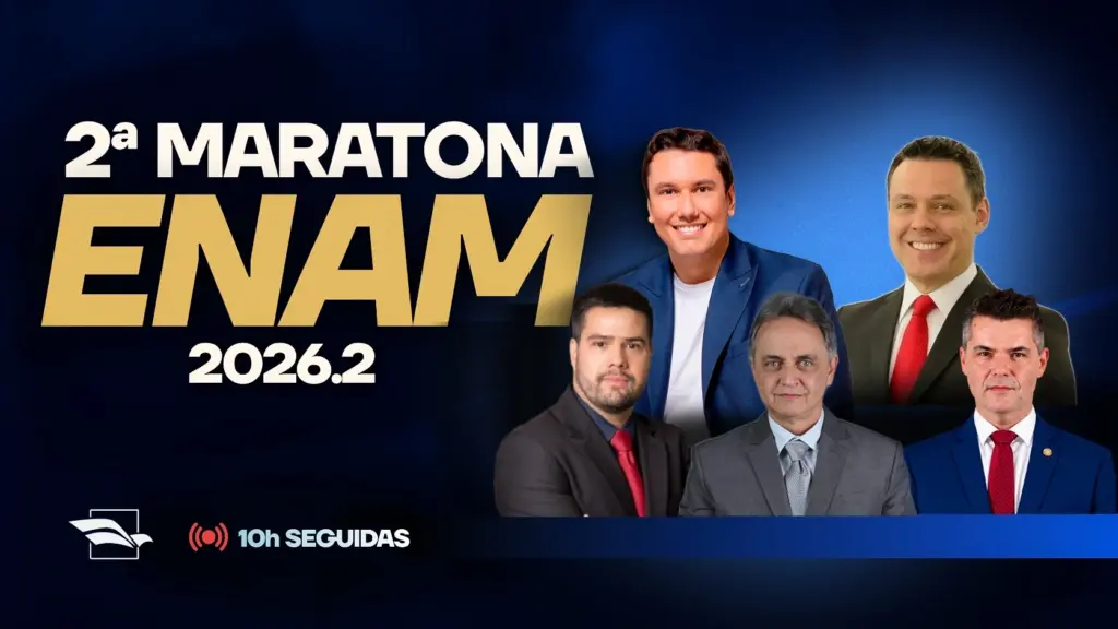 2ª Maratona ENAM 2026.2: Magistrar promove 10 horas de revisão ao vivo neste sábado (5)