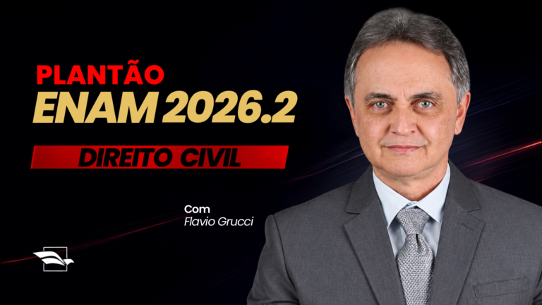 Plantão ENAM 2026.2: Direito Civil terá aula ao vivo neste domingo