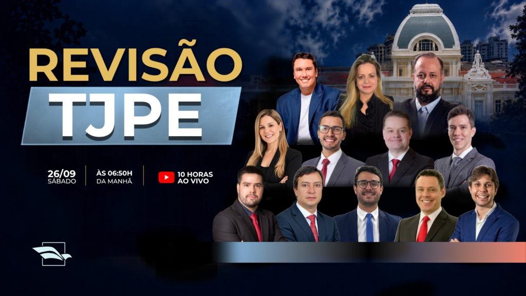 Revisão de Véspera TJPE: Magistrar promove mais de 10 horas de conteúdo ao vivo neste sábado (26)